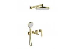 China Concealed Brass Shower Faucet System with Headshower and Hand Shower Complete Set supplier