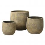 Hand Carved Frost Resistant GRC Planter Pots With Drainage Holes Customizable