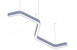 China Customized LED Curved Light 60W 3000lm-10000lm Curved Led Ceiling Light supplier