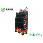 UV Coating Cardboard Floor Displays Sturdy Structure Corrugated POP Displays for sale