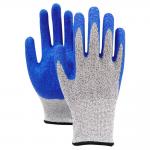 Crinkle Latex Safety Gloves Cut Resistant Anti Vibration Gloves for sale