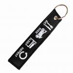3-Pack Embroidered Cycling Keychains - Motivational 'Eat Ride Sleep' Design + Motorcycle Accessories/Outdoor Gear + Durable Fabric & Metal Rings + Gift-Ready Bundle for sale