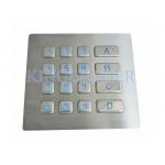 Rugged Backlit Metal Keypad With 16 Keys for Security Access Control System for sale