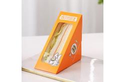 China Portable Triangular Cardboard Sandwich Box Packaging Eco Friendly Food Grade supplier
