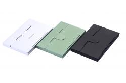 China Slim Metal Metal Card Case / Business Card Holder With Snap Closure supplier