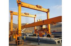 China Double Girder Electric Tire Mobile Gantry Cranes Synchronized And Coordinated supplier