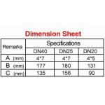 DN25 Brass Phoenix Tale 1 Parabolic Dancing Fountain Nozzles