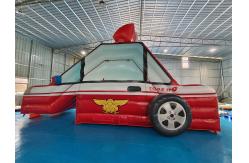 China Customized Inflatable Slide Fire Fighting Truck Carton Inflatable Double Dry Slides supplier