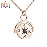 Hypoallergenic SS304 Vintage Compass Pendant Necklace for sale