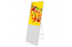 China Floor Stand Portable Kiosk Totem Media Advertising Display Player Rechargeable supplier