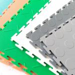 Waterproof Gray PVC Garage Flooring Tile For Indoor Outdoor for sale