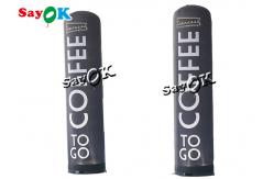 China Customized 2.5m 8ft Inflatable Advertising Pillar With Logo Printing supplier