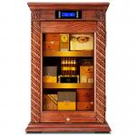 Intelligent Climate Control Solid Wood Cigar Cooler Humidifier Cabinet With Lock for sale