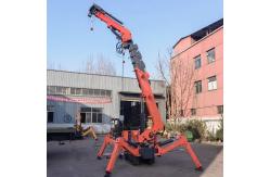 China 3t Battery Power 9.7m Lifting Height Crawler Spider Crane With Rotation Basket supplier