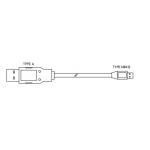 ATM Spare Parts USB TYPE A TO TYPE MINI B HIGH SPEED CABLE  009-0020701 for sale