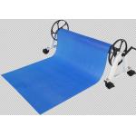 Bubble Type IP68  4mm Manual Swimming Pool Cover With Roller for sale