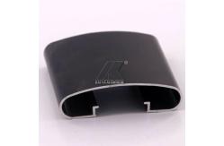 China Shop Aluminum Handrail Extrusions Gold Anodized 6063 Series Alloy T5 Temper supplier