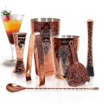 18/8 Stainless Steel Homeware Bar Set Etching 7 Pieces Baroque Style for sale