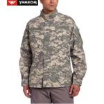 Anti UV Army Camouflage Clothes With Zigzag Stitched Mandarin Collar