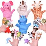 20cm Interesting Plush Animal Hand Puppets Soft Doll For Babies