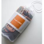 Square Quick Dry Sports Microfiber Gym Towels With Logo And Mesh Bag