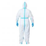 ISO 13688 EN14126 PPE White Protective Coverall Suit  185cm