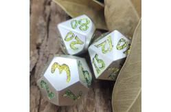 China Precision RPG Dice7 Dice Set Friendly For Tabletop Gaming Metal Polyhedral supplier