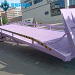 Customized Purple Hydraulic Dock Ramp  For Loading Tasks
