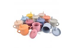 China 5.3oz 150mL Silicone Sippy Straw Cup -40C To 230C Temperature Range supplier