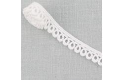 China White Cotton Lace Trim Crocheted Water Soluble Ribbon For Women Garment Dress supplier