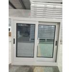 European Style White Aluminum Sliding Windows Double Glass Sliding Window OEM for sale