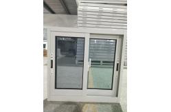 China Customized Aluminum Sliding Glass Window For House White Tempered Glass Window supplier