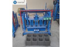 China Two Holes Concrete Brick Making Machine 220V Two Phase Power Brick Making Machine supplier
