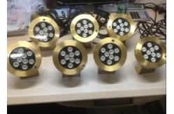 China DMX512 Brass 2700K 6W RGB Led Underwater Pool Lights supplier
