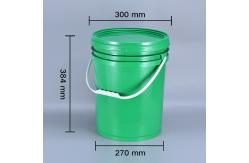 China Food Grade 5 Gallon Round Plastic Pail with Handle and Lid supplier