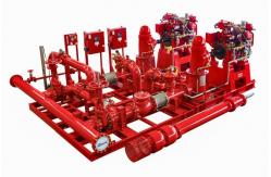 China Diesel Engine Driven Vertical Turbine Fire Pump Skid Mounted Package supplier