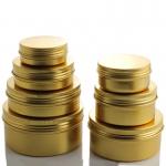 Rose Gold Cream Aluminum Cosmetic Jar 5ML-250ML for sale