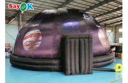 China 5m Diameter Inflatable Planetarium Black Projection Dome Tent For Science Dispaly supplier