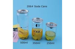 China 330ml 500ml 250ml PET Plastic Cans For Beverage Milk Tea supplier