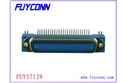 China Phosphor Bronze Centronic Male Right Angle PCB 64 Pin Connector supplier