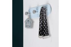 China 1 Hook 3 Hook Hole Free Long Strip Plastic Wall Hooks Adhesive Traceless supplier