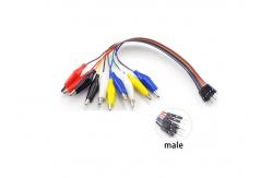 China DIY Connection Test Lead 20cm 10pin Jumper Wire Male With Alligator Clips supplier