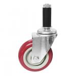 4 Inch Expansion Insert Casters 100MM Caster Trolley Cart Wheel Swivel Industrial Castor for sale