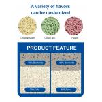 Colorful Bentonite Tofu Mixed Cat Litter OEM ODM Tofu Clumping Cat Litter for sale