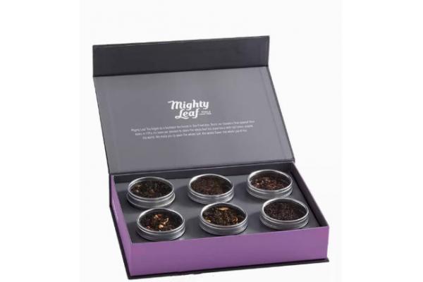 Handmade Luxury Cardboard Tea Boxes Rectangle With Magnetic Lid