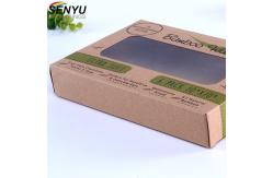 China Kraft paper handmade soap packaging box with pvc window supplier