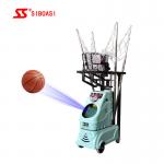 Light Green Color Basketball Shooting Training Ball Machine With 1- 3 Balls Capacity For Training Institutions for sale