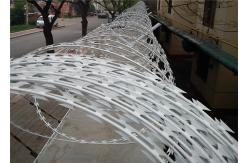China Circle Concertina Razor Galvanized Binding Wire / Barbed Fencing Wire Diameter 45cm supplier