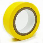 Waterproof Insulation PVC Tape 25mm Yellow Flame Resistant for sale