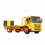 FAW 4*2 10 Tons Large Plate   One Tow Two Wrecker   Popular Road Rescue Trailer  Rollback for sale